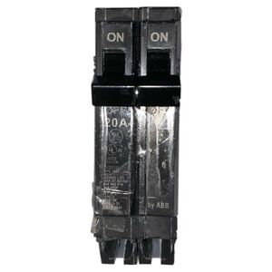 ABB THQP220 Dual Pole Circuit Breaker Plug-In Mount, 20 Amp